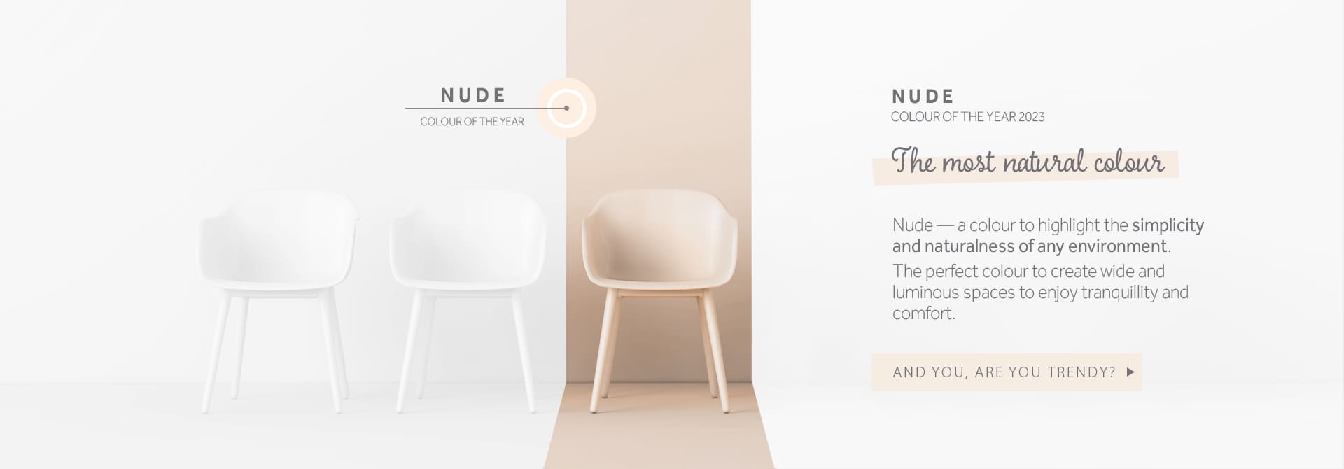 Nude, colour of the year 2023