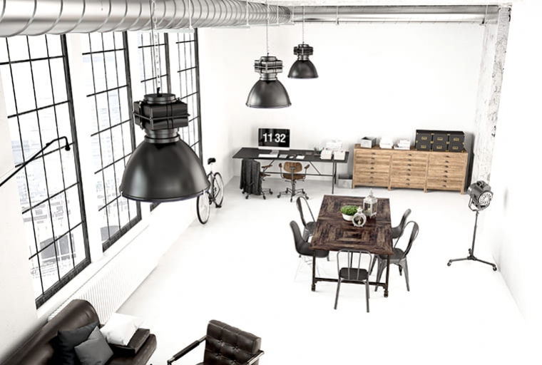 Discover the keys to achieving an authentic industrial style in your home